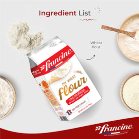 Francine T55 flour dough bread, ideal for baguettes and loaves with light crumb.