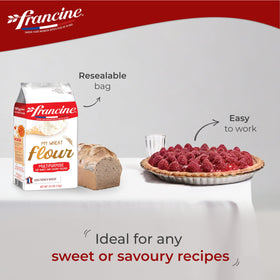 Pastry dough made with Francine T55 flour for a light crumb and crisp edges