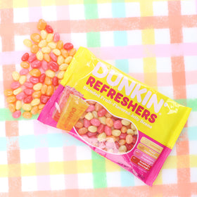 Frankford Dunkin' Refreshers Easter basket filler with colorful candy accents.