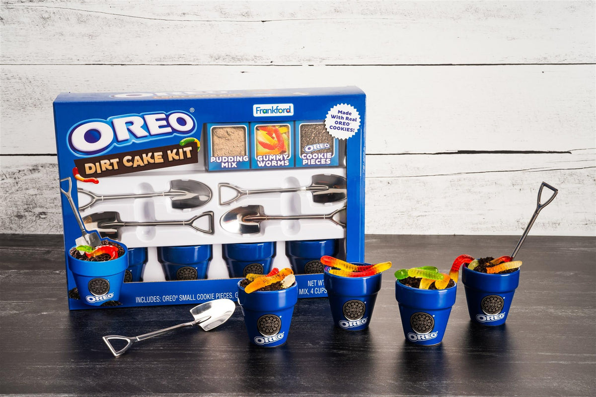 Frankford OREO Dirt Cake Kit chocolate pudding mix delivers creamy layers quickly