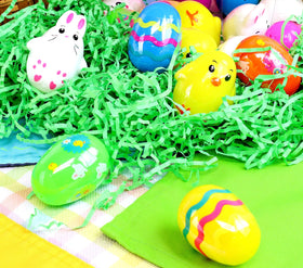Frankford jelly bean-filled eggs create colorful party keepsakes.