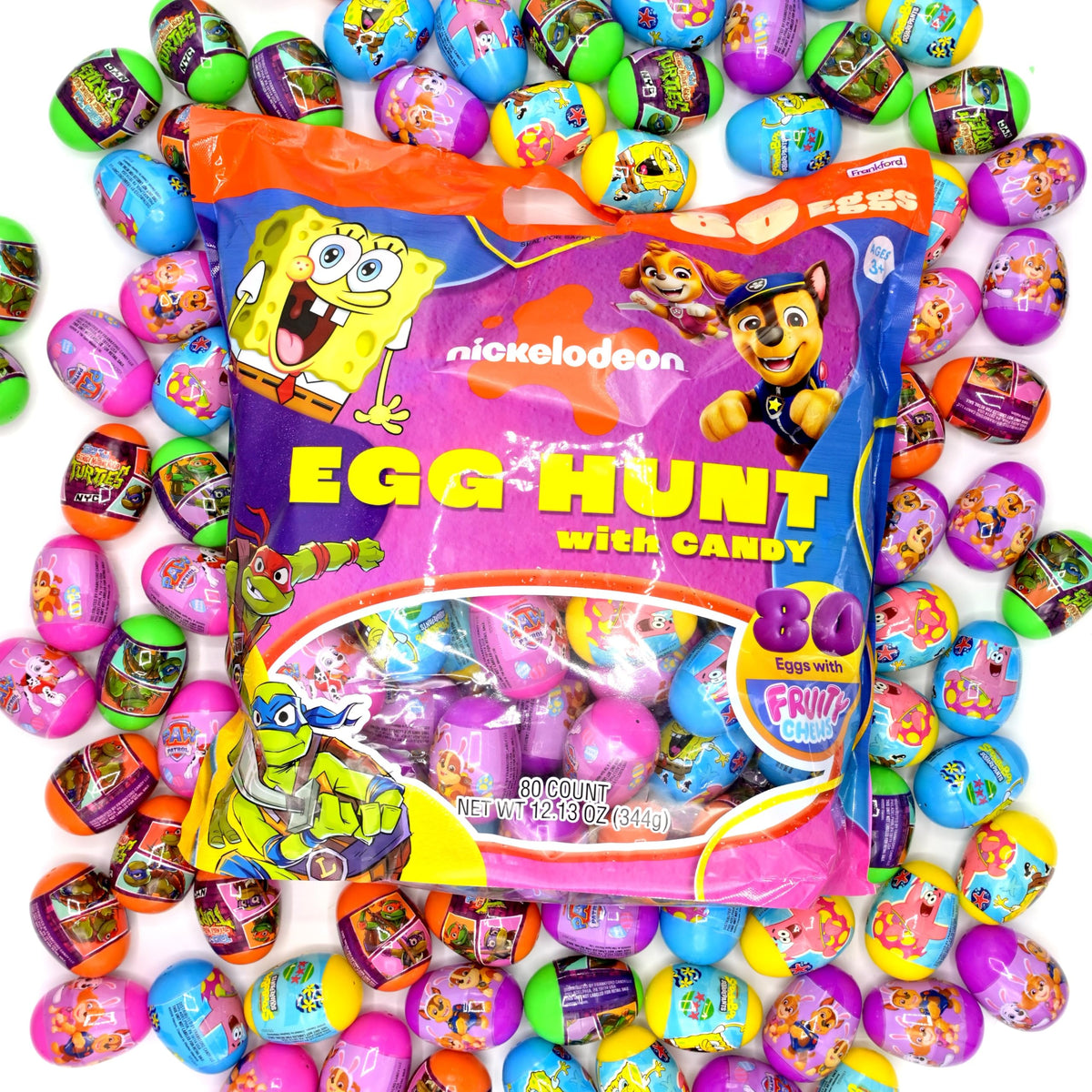 Frankford SpongeBob egg close-up, vibrant color for themed egg hunts.