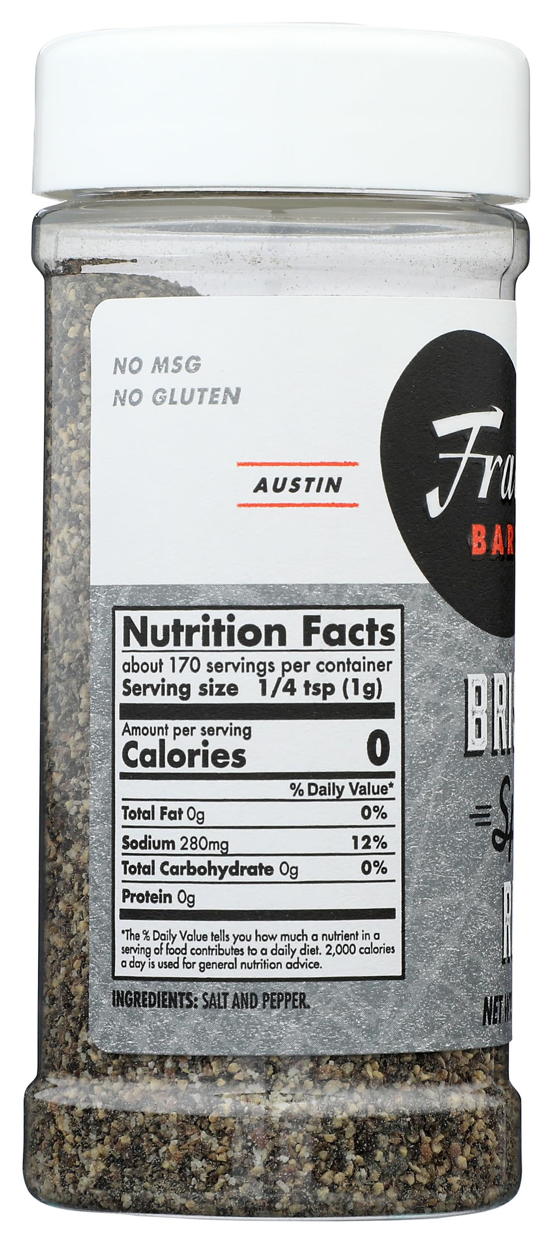 Franklin Barbecue Brisket Spice Rub on-brisket-raw – ready-to-use for rub application before cooking.