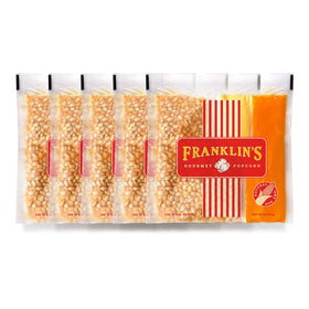 Franklin's Gourmet Popcorn all-in-one pack box ready for home movie nights.