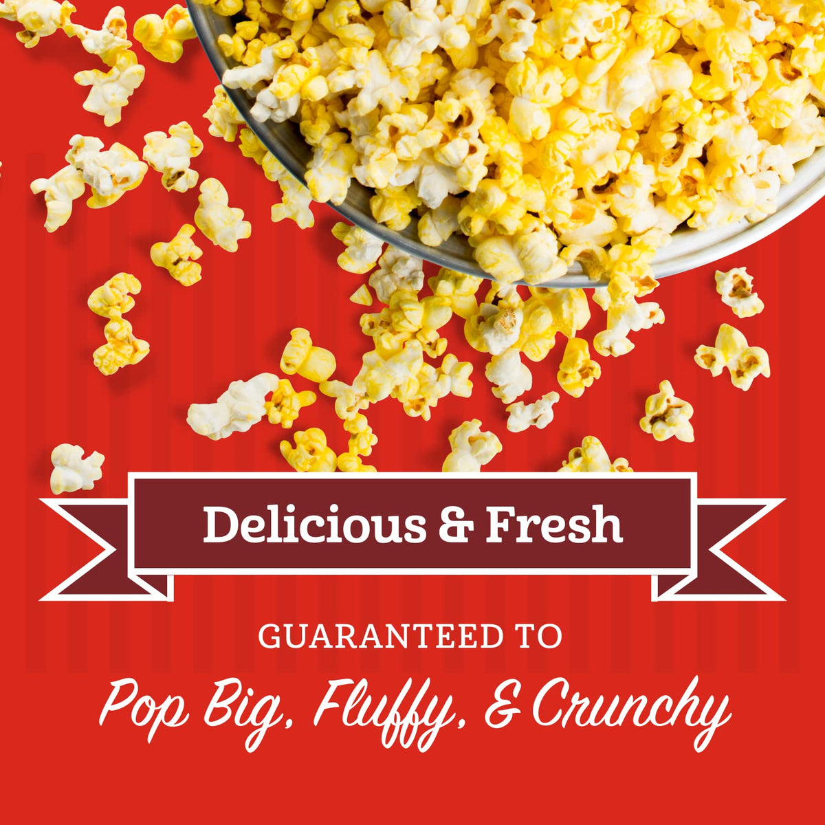 Franklin's oil bottle ensures smooth, even popping for tasty results.
