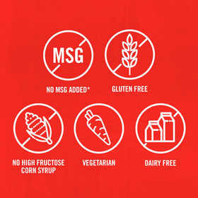 Frank's RedHot packets for kitchen use on eggs, burgers, and veggies.