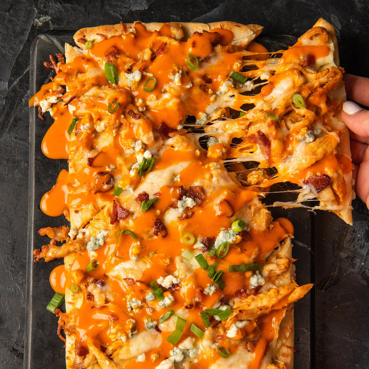 Enhances wings, salads, and dips with Frank's Mild Wings Sauce