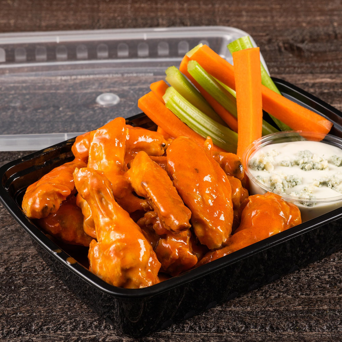 Close-up of Frank's RedHot label showing five simple ingredients.