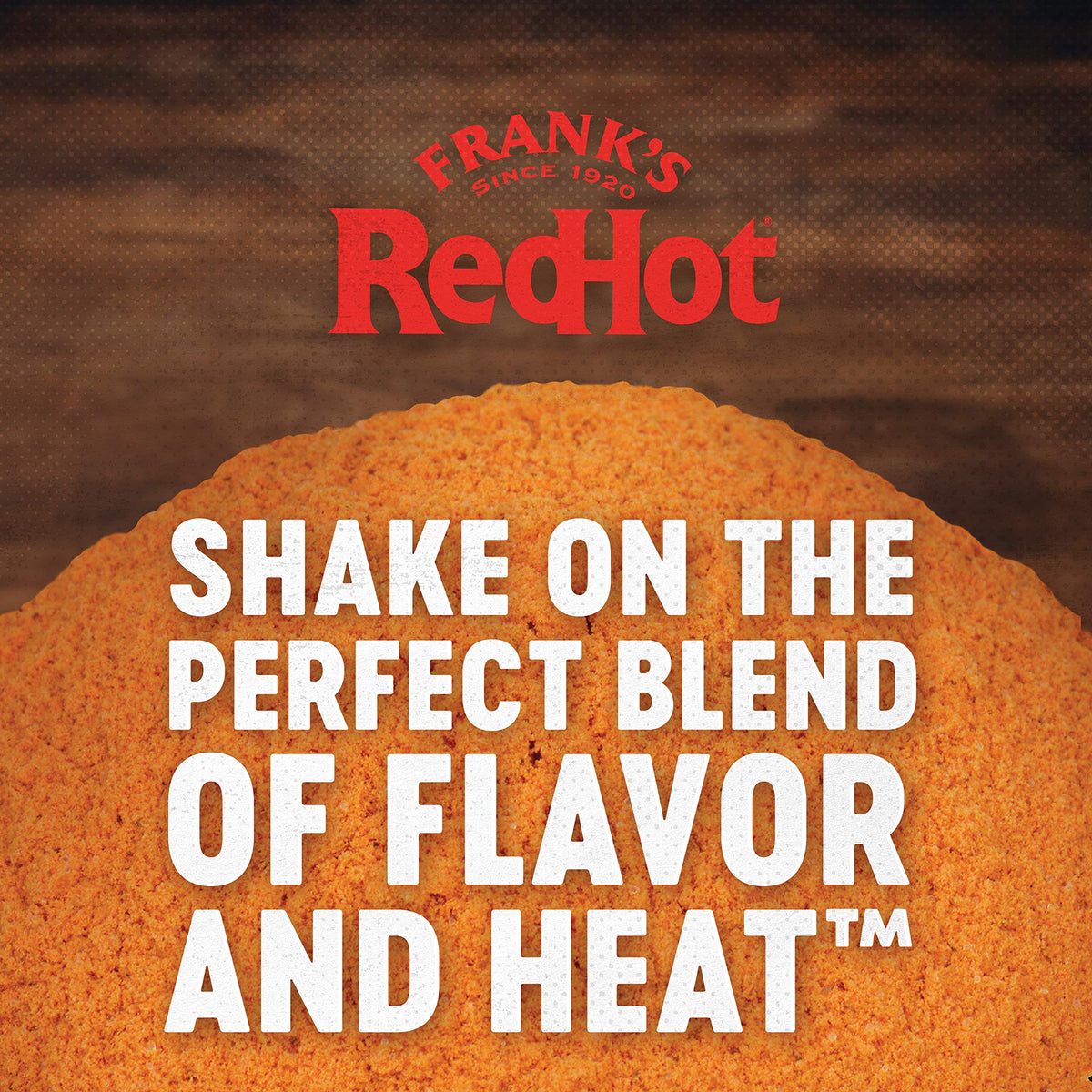 Franks RedHot Original Seasoning sprinkled on fries boosts crisp texture.
