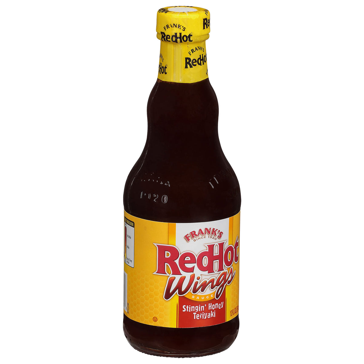 Frank's RedHot Stingin' Honey Teriyaki Wings Sauce bottle for wing glaze with sweet heat