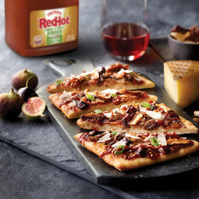 Franks RedHot sauce dish-glaze enhancing wings and salads