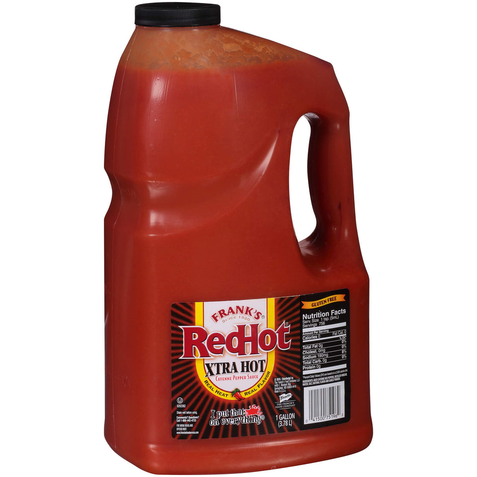 Frank's RedHot Xtra Hot bottle-pour ready for bold wings and flavor boosts