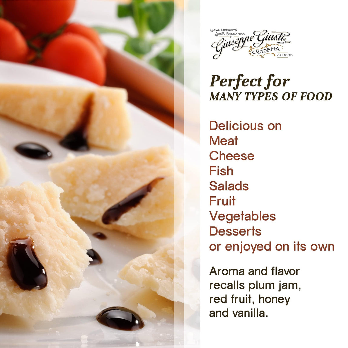 Frantoi Cutrera Primo kitchen shelf display for enhancing meats and vegetables.