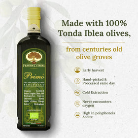 Frantoi Cutrera Primo roast dish highlighting its versatile flavor