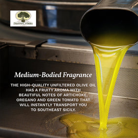Early harvest milled within hours seals vibrant flavor in Frantoi Cutrera Selezione