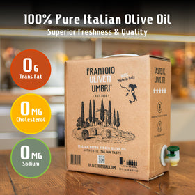 Frantoio Uliveti Umbri olive oil for dipping bread with silky texture