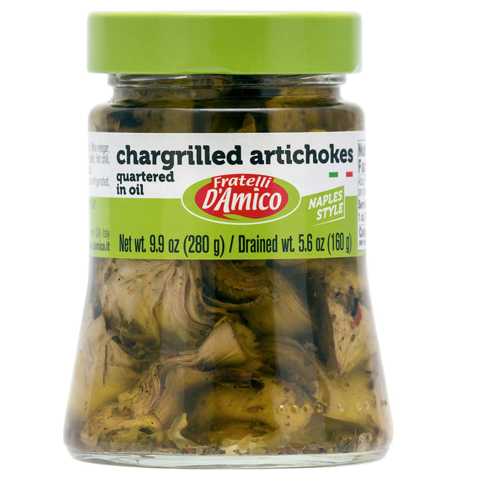 FRATELLI D'AMICO chargrilled artichokes in oil, ready-to-serve antipasti