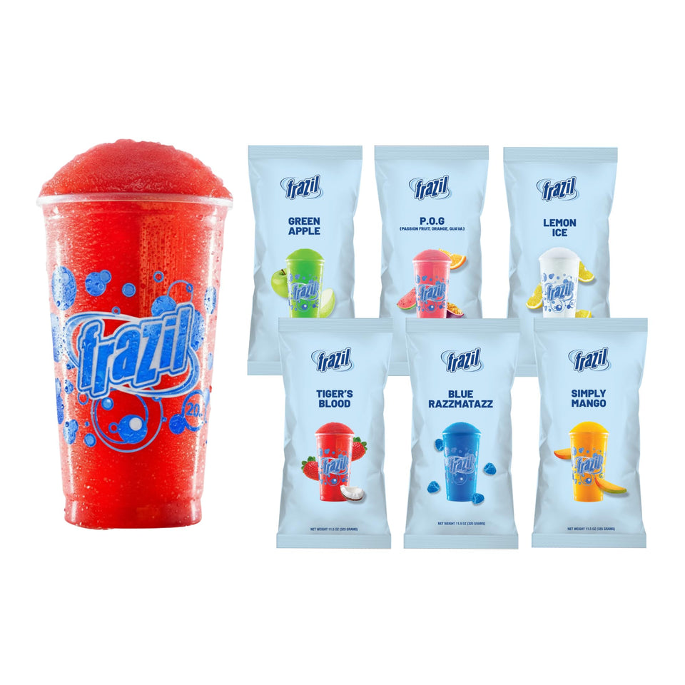 Frazil slushie pack collection for home use with Ninja and other machines.