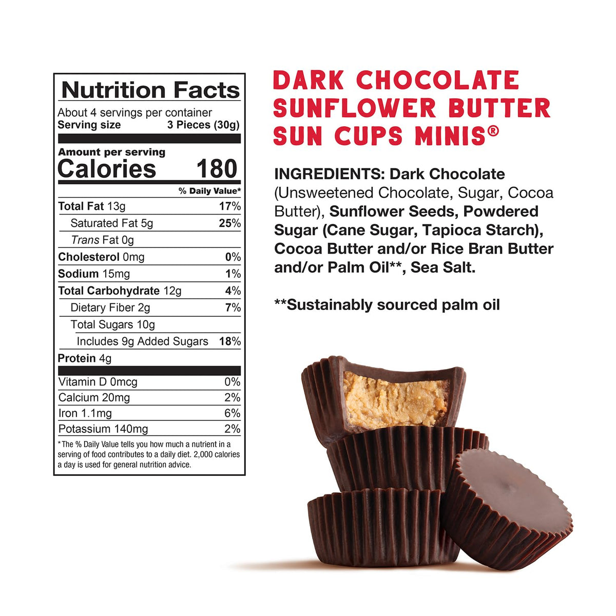 Free 2b Sunflower butter center closeup showing creamy filling