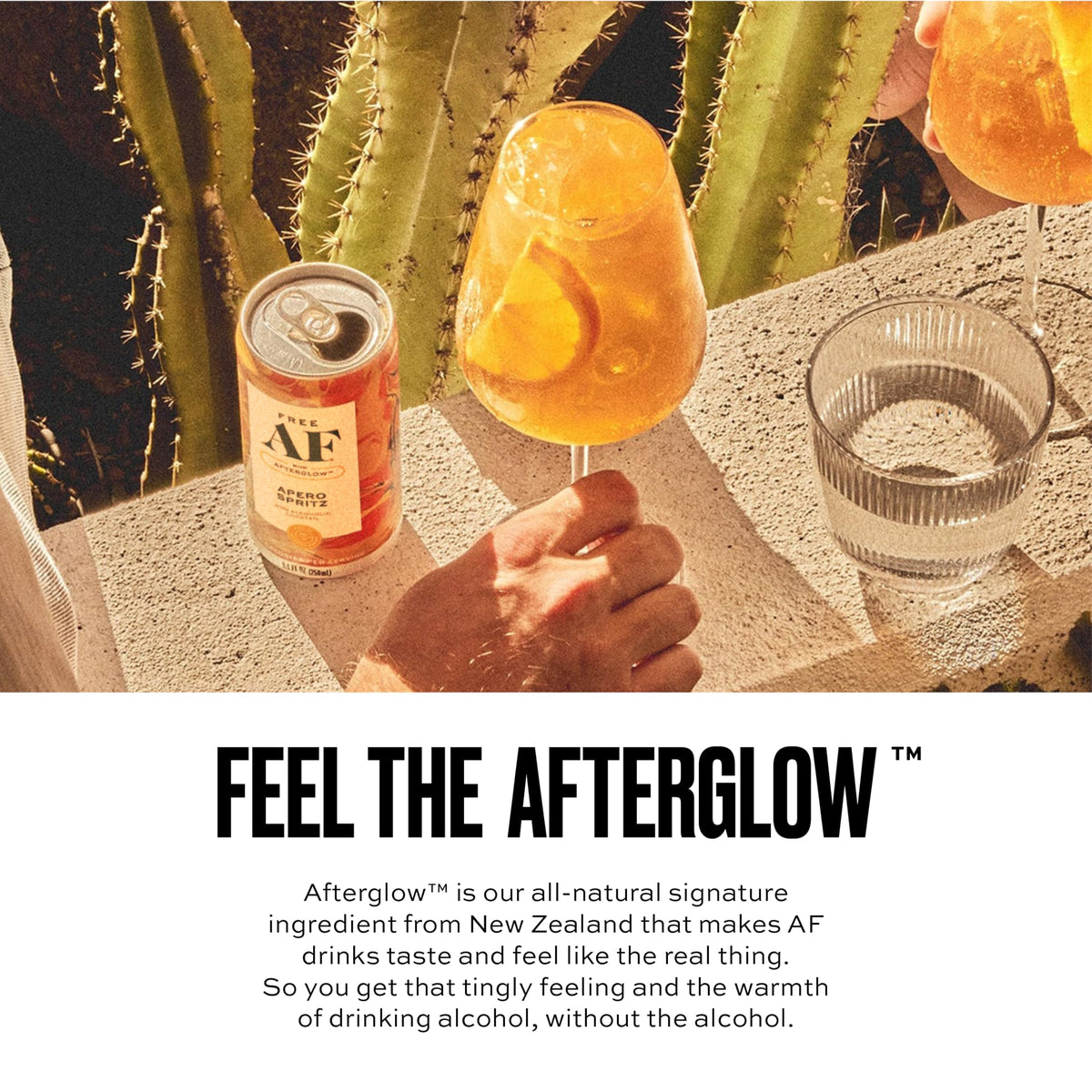 Free AF Party setup with garnish, elevating social moments.