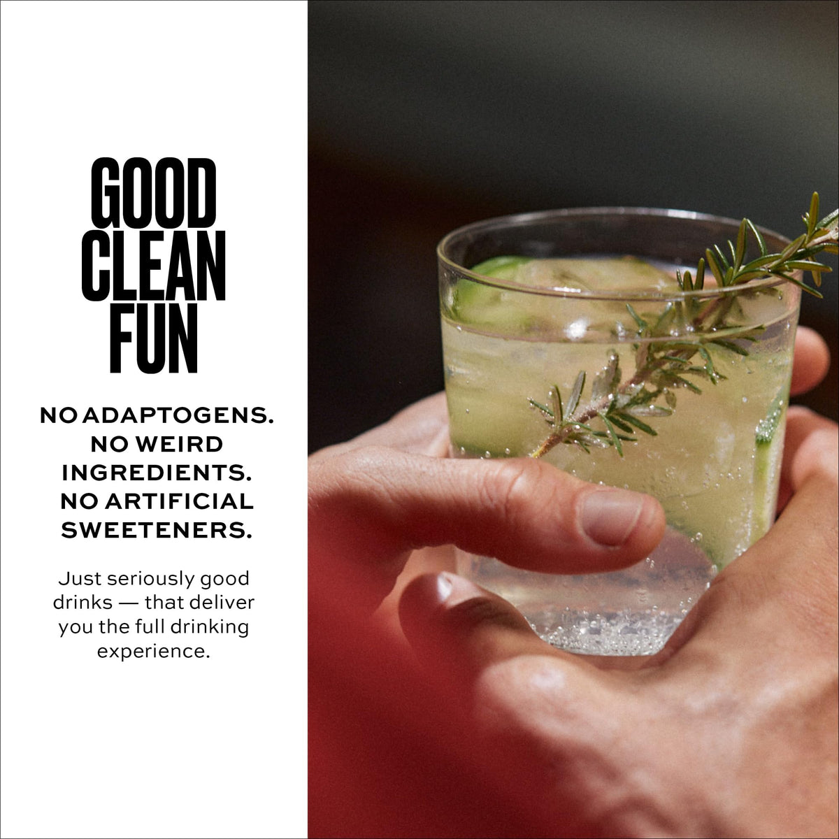 Free AF eight-point-four-ounce cans deliver crisp refreshment.