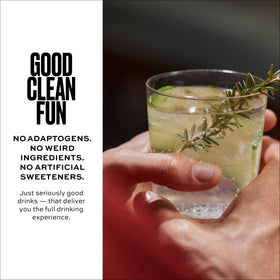 Free AF eight-point-four-ounce cans deliver crisp refreshment.