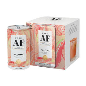 Free AF Paloma can front view, a refreshing low-calorie option for gatherings.