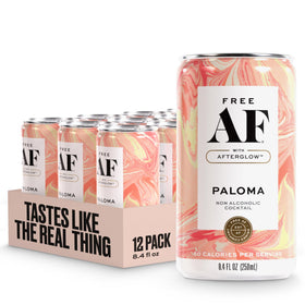 Free AF Paloma can front view highlighting refreshing citrus flavor and zero alcohol