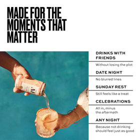 Party setup with Free AF Paloma cans, perfect for socializing without alcohol.