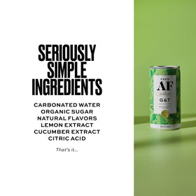 Free AF ready-to-drink can is ideal for quick, convenient entertaining.