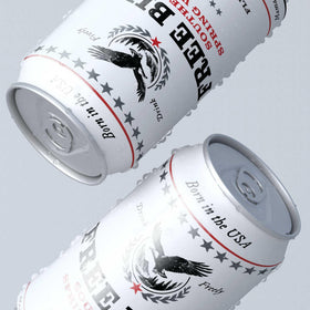 Close-up of Free Bird mountain label highlighting Blue Ridge origin.