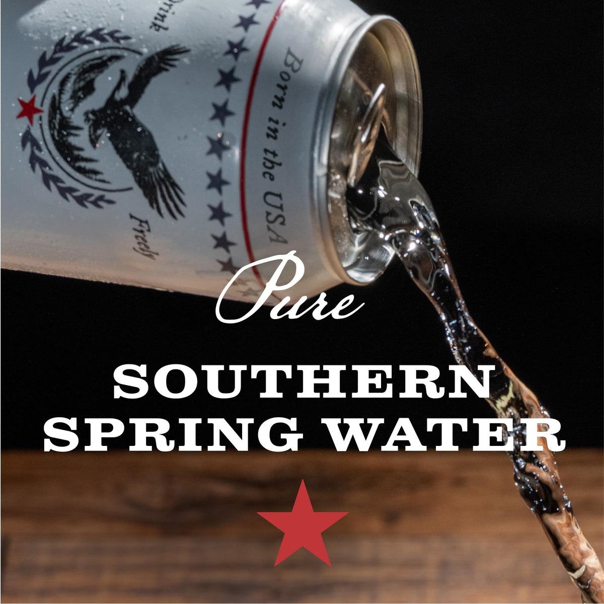 Free Bird Blue Ridge Mountain Water source can—naturally sourced daily hydration.