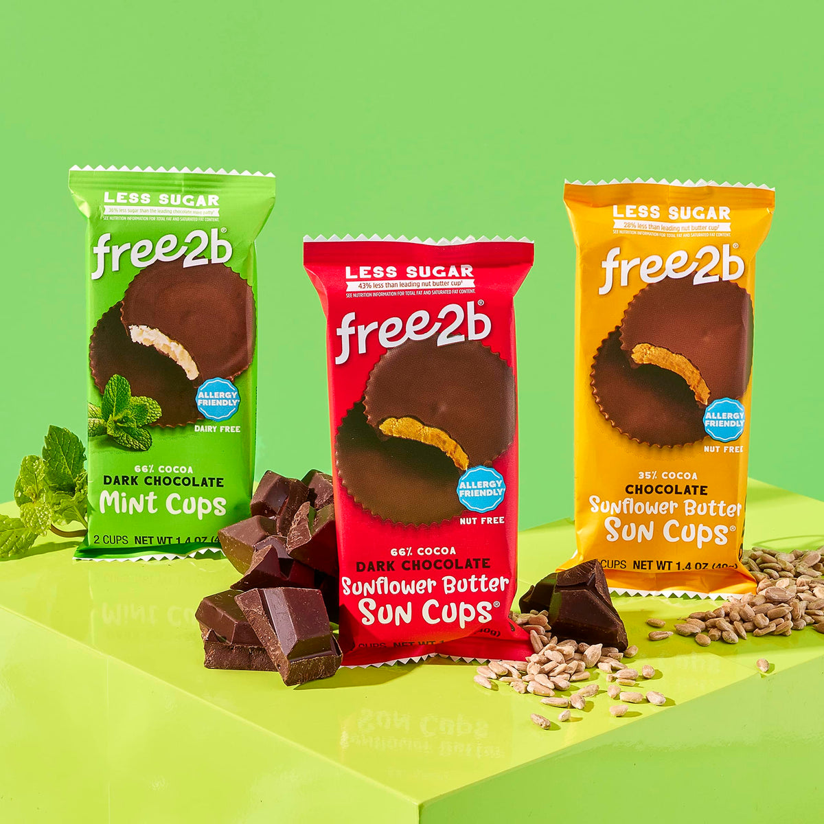 Free2b ready-to-enjoy snack pack for lunchboxes and on the go
