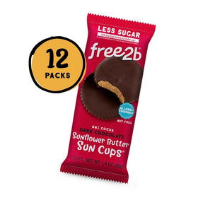 Free2b sunbutter-filled chocolate, smooth texture, gluten-free and dairy-free treat