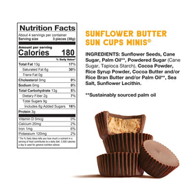 Close-up of Free2b Sunflower Butter Mini Cups chocolate texture highlighting dairy-free goodness.