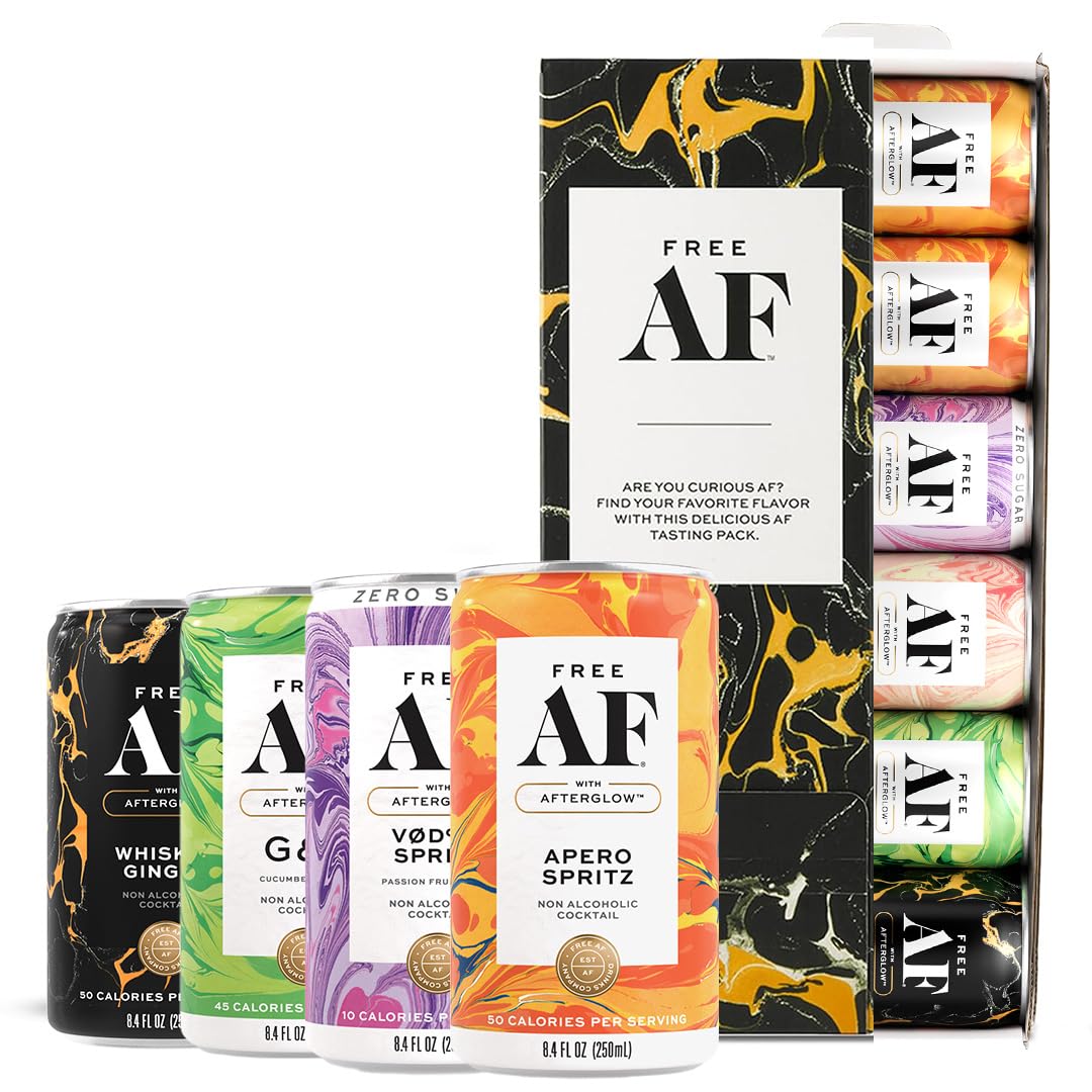 Free AF tasting pack 8oz cans front view for sharing
