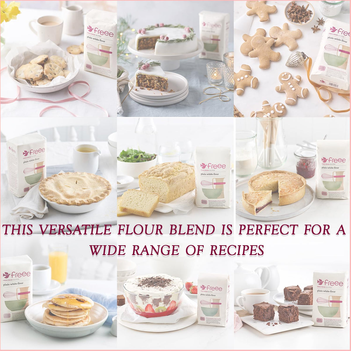 freee gluten-free flour ready for cake batter and muffins