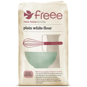 freee plain white flour bag highlighting gluten-free baking versatility for bread and pastries
