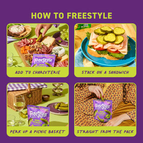 Freestyle Snacks deli-style pickles – crisp, savory garlic dill flavor