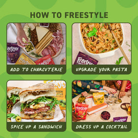 Freestyle Snacks Greek olive flavor highlighting fresh briny zest from Greece