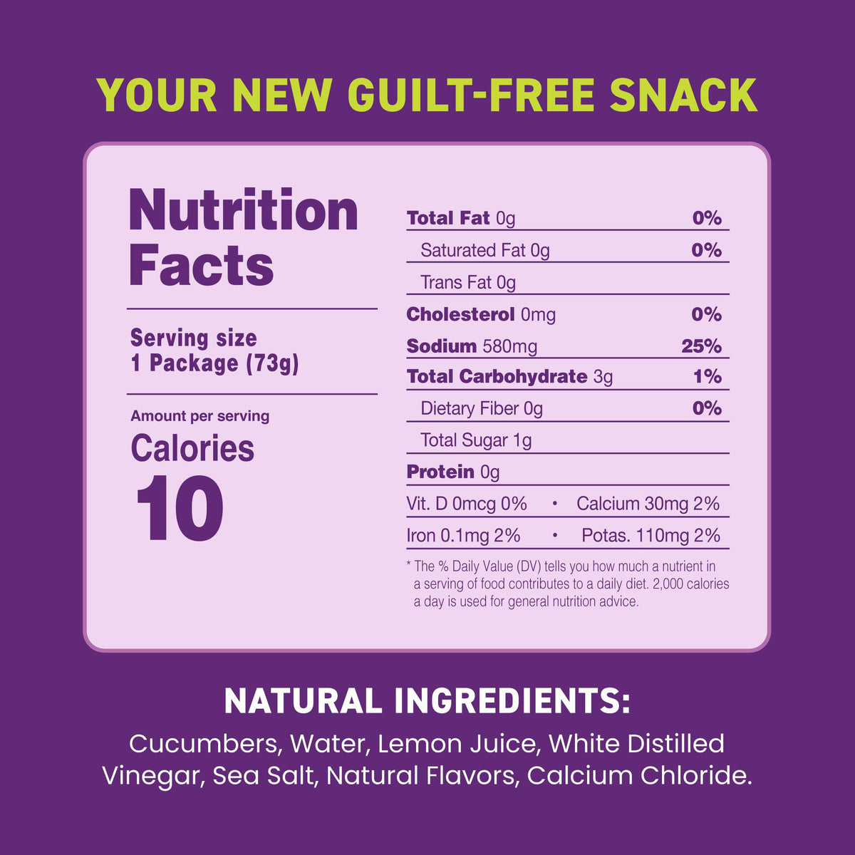 Freestyle Snacks hand-harvested cucumbers – clean ingredients and fresh brine