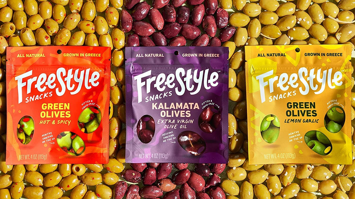 Freestyle Snacks Non-GMO olives that fit many dietary needs.