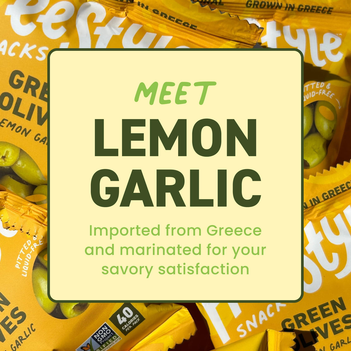 Freestyle Snacks olive ingredient glance confirms simple, plant-based recipe