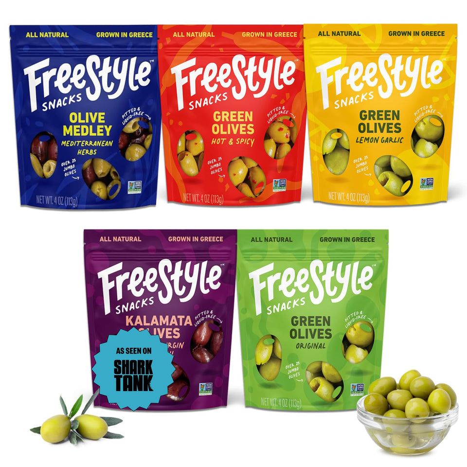 Freestyle Snacks olive pack to go – mess-free portable snack