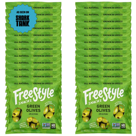 Freestyle Snacks olive snack pack in a single-serve pouch for on-the-go snacking