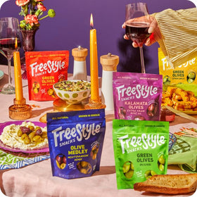 Freestyle Snacks on-the-go olive snack pack, convenient tasting