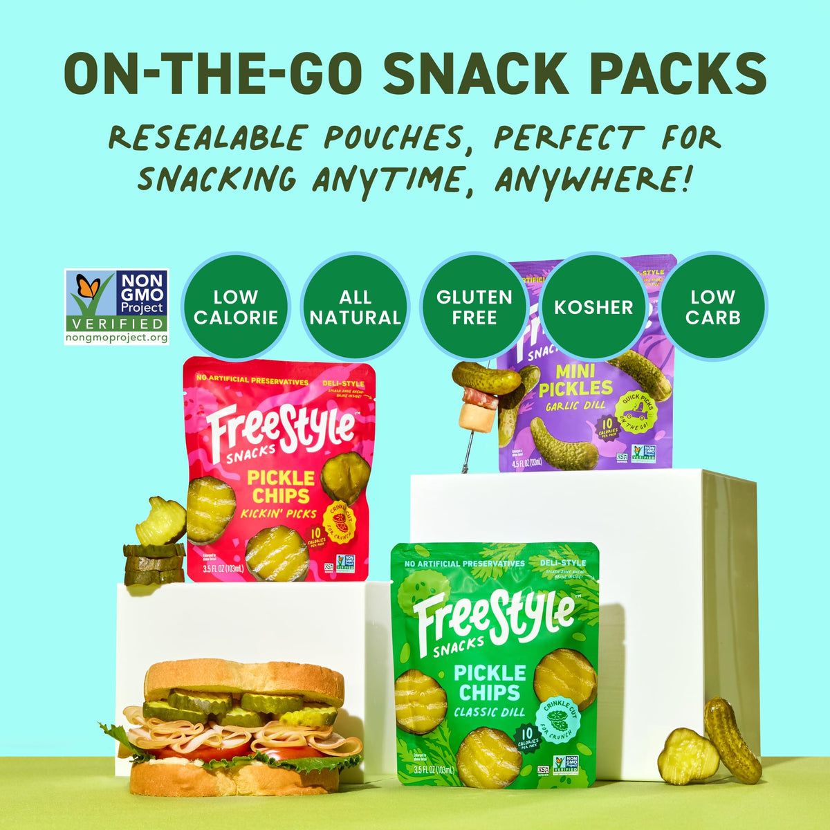 Freestyle Snacks serving bowl scene suggests sharing and versatile dining occasions.