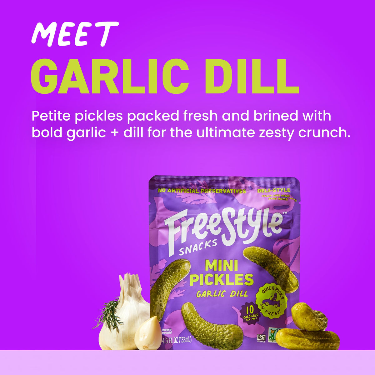 Freestyle Snacks pouch – on-the-go crunch, resealable for later snacking