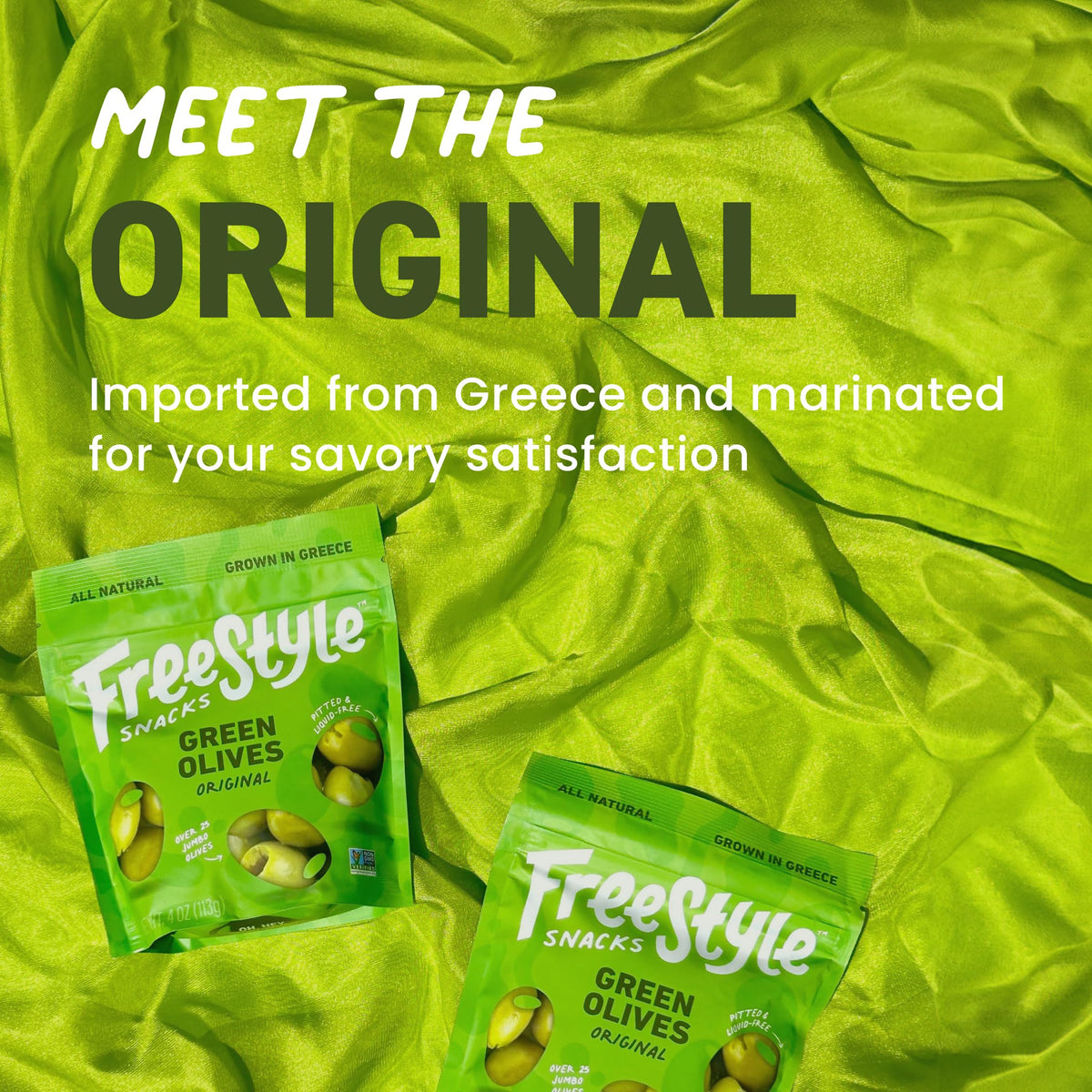 Freestyle Snacks variety-pack olives ideal for snack boards and quick bites