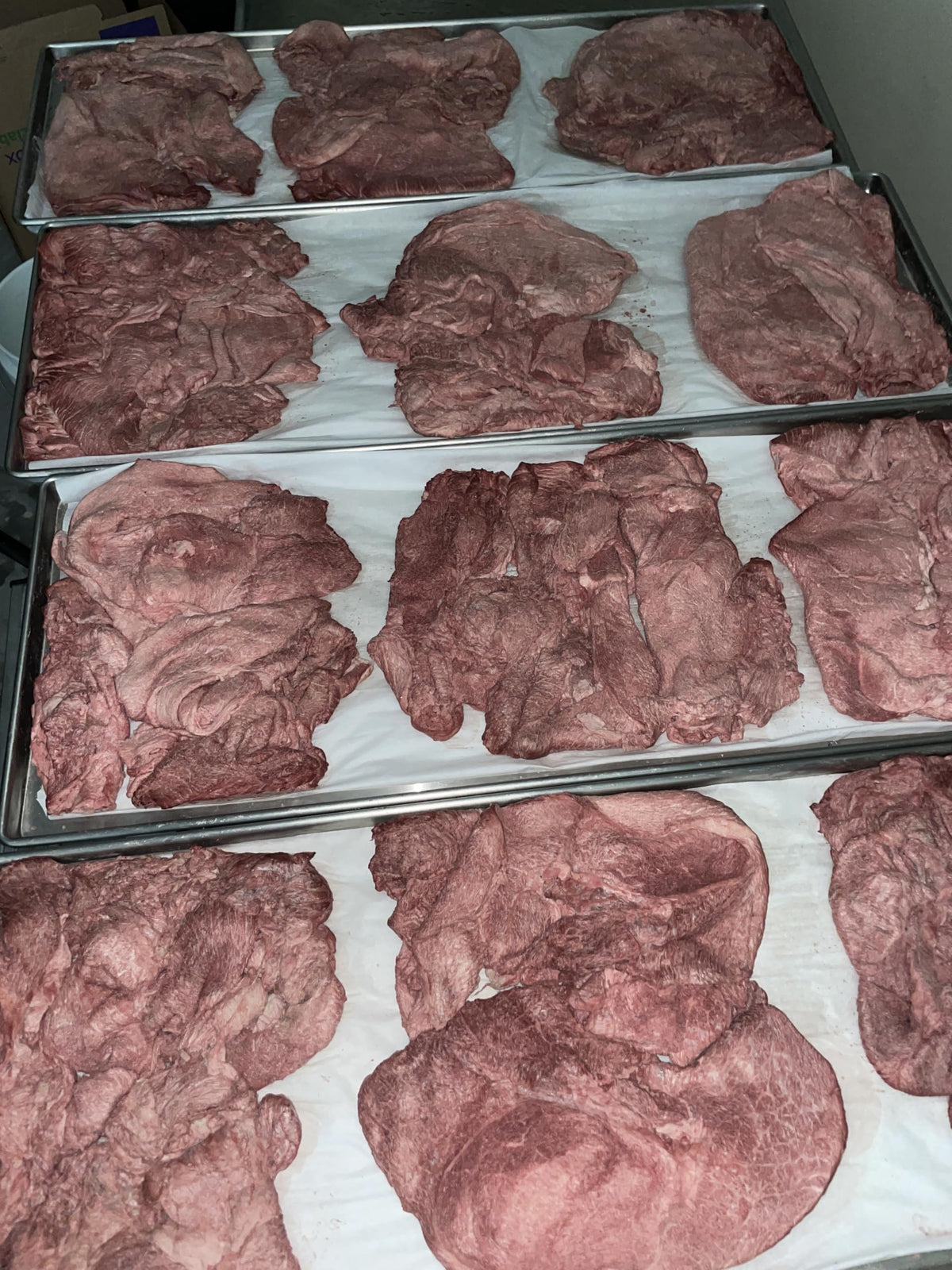 Freeze Meat sirloin steaks ready-to-cook for camping or emergencies